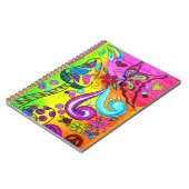 Psychedelisches Pilz-Liebe-Notebook Notizblock (Linke Seite)