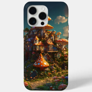 Psychedelisches Pilzdorf – Intricate 3D-Darstellun Case-Mate iPhone Hülle