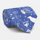 Psychedelisches Pilzmuster 2D.BW.b Krawatte (Gerollt)