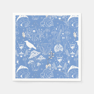 Psychedelisches Pilzmuster 2D.BW.b Serviette