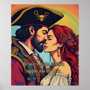 Psychedelisches Piratenpaar – Kühne Romanze Poster