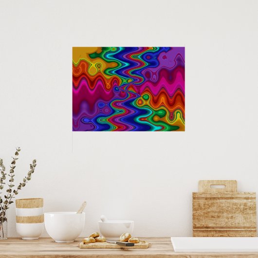 Psychedelisches Poster (Küche)