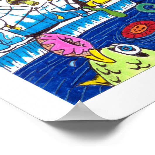 Psychedelisches Poster #1 (Ecke)