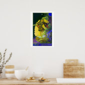 Psychedelisches Poster der dummen Tarot-Karte (Küche)