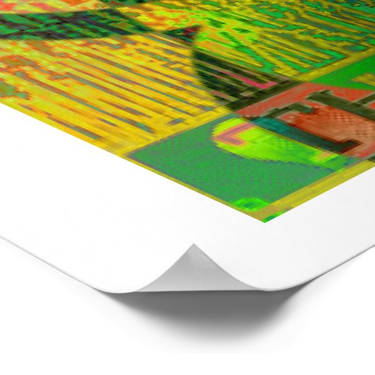 Psychedelisches Poster der Empress Tarot Card (Ecke)