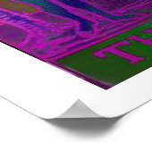 Psychedelisches Poster der Liebenden Tarot Card (Ecke)