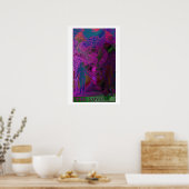 Psychedelisches Poster der Liebenden Tarot Card (Küche)