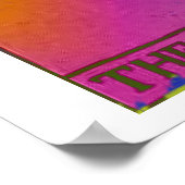 Psychedelisches Poster der Tarot-Karte "Der Mensch (Ecke)