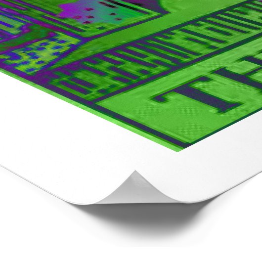 Psychedelisches Poster des Kaisers Tarot Card (Ecke)