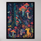Psychedelisches Posterprint Poster (Vorne)