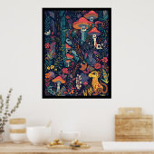 Psychedelisches Posterprint Poster (Küche)