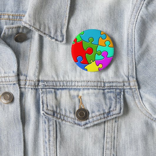 Psychedelisches Puzzlespiel Button (Beispiel)