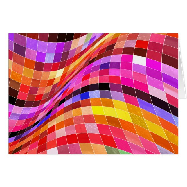 Psychedelisches Quadratmuster (Vorderseite (Horizontal))