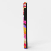 Psychedelisches Quadratmuster Case-Mate iPhone Hülle (Hinten/Links)