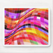 Psychedelisches Quadratmuster Mousepad (Vorne)
