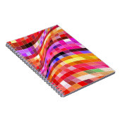 Psychedelisches Quadratmuster Notizblock (Rechte Seite)