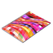 Psychedelisches Quadratmuster Notizblock (Linke Seite)