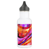 Psychedelisches Quadratmuster Trinkflasche (Links)