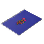 Psychedelisches Quallen-Spiralnotizbuch Notizblock (Linke Seite)