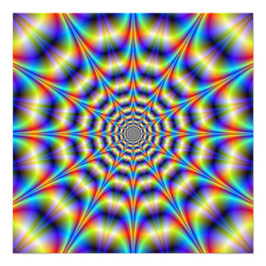 Psychedelisches Rad Fotodruck (Vorne)