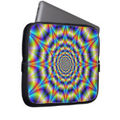 Psychedelisches Rad Laptop-Sieb Laptopschutzhülle (Vorne Rechts)