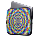 Psychedelisches Rad Laptop-Sieb Laptopschutzhülle (Vorderseite Links)