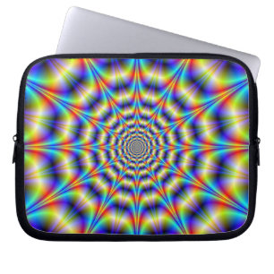 Psychedelisches Rad Laptop-Sieb Laptopschutzhülle
