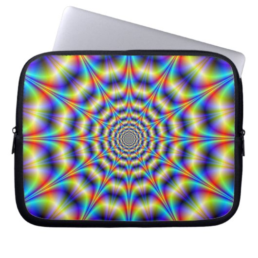 Psychedelisches Rad Laptop-Sieb Laptopschutzhülle (Vorderseite)