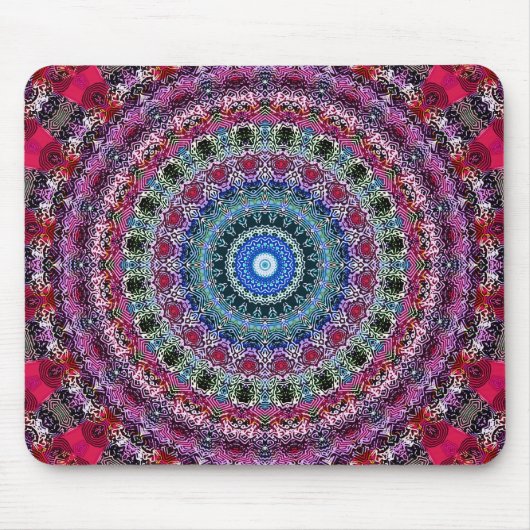 Psychedelisches Radialmuster: Mousepad (Vorne)