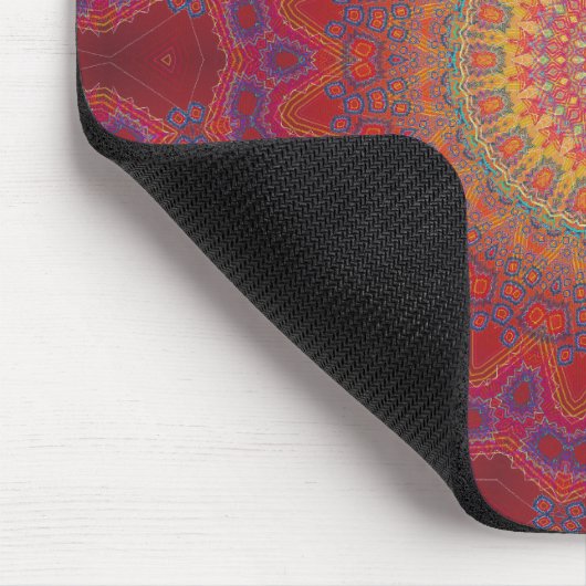 Psychedelisches Radialmuster: Mousepad (Ecke)