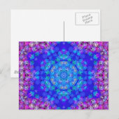 Psychedelisches Radialmuster: Postkarte (Vorne/Hinten)