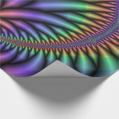 Psychedelisches Rainbow Pflanze Wrapping Paper Geschenkpapier (Ecke)