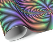 Psychedelisches Rainbow Pflanze Wrapping Paper Geschenkpapier (Rolleneckpunkt)