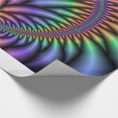 Psychedelisches Rainbow Pflanze Wrapping Paper Geschenkpapier (Ecke)