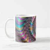 Psychedelisches Rainbow Unicorn Funky Nautilus Fra Kaffeetasse (Links)