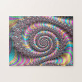 Psychedelisches Rainbow Unicorn Funky Nautilus Fra Puzzle (Horizontal)