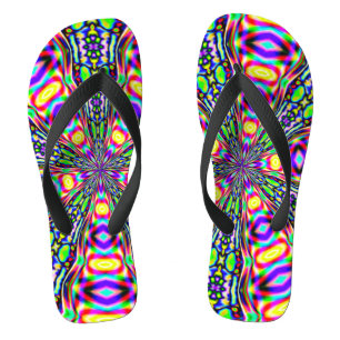 Psychedelisches Raumportal Badesandalen