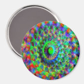 Psychedelisches Raumschiff....... Magnet (Vorderseite/Rückseite)