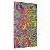 Psychedelisches Regenbogen-Öl-Muster Klemmbrett (Rechts)