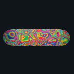 Psychedelisches Regenbogen-Öl-Muster Skateboard<br><div class="desc">Ein flippiges psychedelisches Regenbogenöl Muster. 
Drücken Sie die Orange "besonders anfertigen sie" Knopf oben,  um das Einzelteil besonders anzufertigen und zu personifizieren,  indem Sie eine andere Art wählen,  die Farbe und die Größe ändern oder Ihren eigenen Text und Bilder addieren.</div>