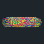 Psychedelisches Regenbogen-Öl-Muster Skateboard<br><div class="desc">Ein flippiges psychedelisches Regenbogenöl Muster. 
Drücken Sie die Orange "besonders anfertigen sie" Knopf oben,  um das Einzelteil besonders anzufertigen und zu personifizieren,  indem Sie eine andere Art wählen,  die Farbe und die Größe ändern oder Ihren eigenen Text und Bilder addieren.</div>