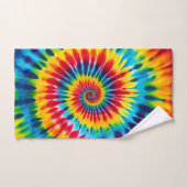 Psychedelisches Regenbogen-Tie-Dye-Handtuch-Set Badhandtuch Set (Handtuch)