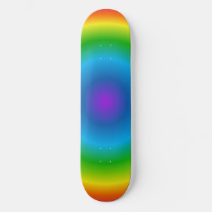 Psychedelisches Regenbogen-Trip-Muster Skateboard- Skateboard