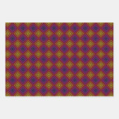 Psychedelisches Regenbogen-Zickzack Muster Geschenkpapier Set (Vorderseite 3)