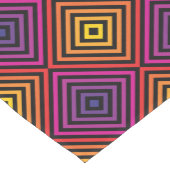 Psychedelisches Regenbogen-Zickzack Muster Mittelgroßer Tischläufer (Ecke)