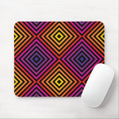 Psychedelisches Regenbogen-Zickzack Muster Mousepad (Mit Mouse)