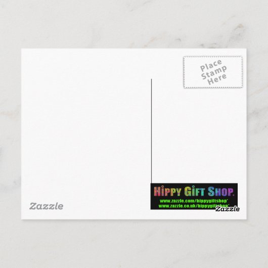 Psychedelisches Regenbogenölmuster Postkarte (Rückseite)