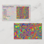 Psychedelisches Regenbogenölmuster Visitenkarte (Vorne/Hinten)