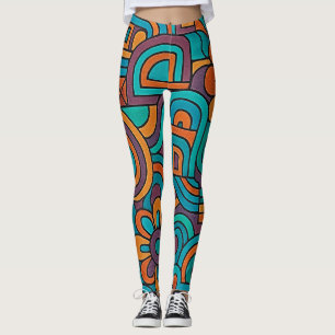 Psychedelisches Retro Leggings