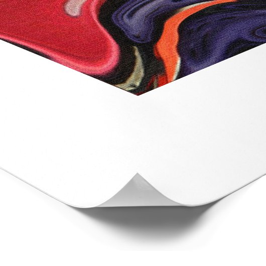 Psychedelisches Retro Poster (Ecke)